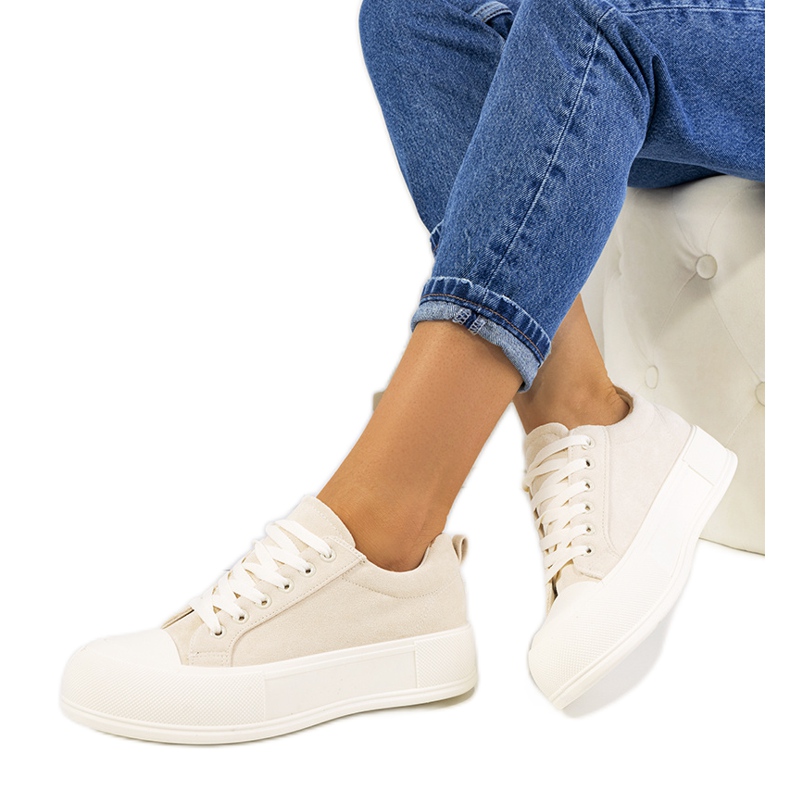 Bež tenisice na Babbete platformi