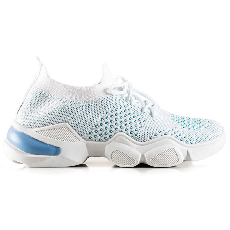 TRENDI Bijele tenisice na vezanje bijela plava