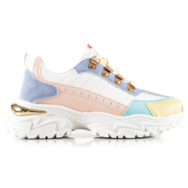 TRENDI Elegantne šarene tenisice bijela višebojan