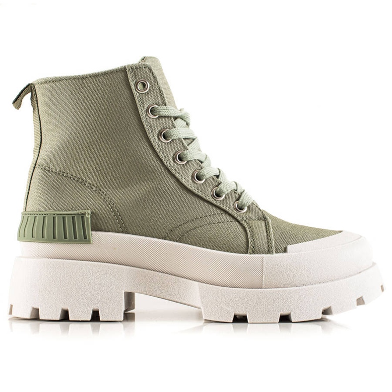 Seastar Modne visoke tenisice na platformi zelena