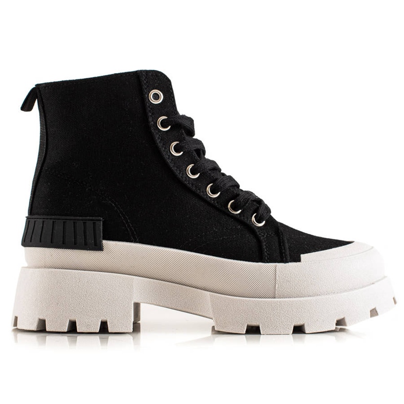 Seastar Modne visoke tenisice na platformi crno