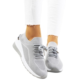 Sive tenisice na klin Sabelia siva