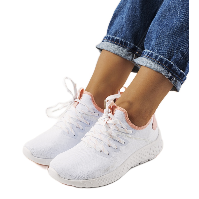 Bijele i roze sportske cipele Lenna bijela