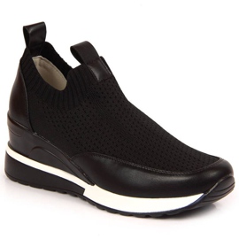 Tenisice na klin Potocki W WOL52A crne crna