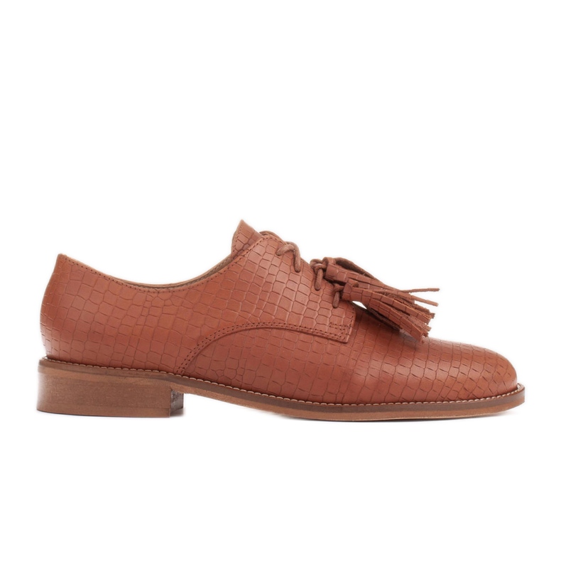Marco Shoes Cipele na vezanje s resama smeđa