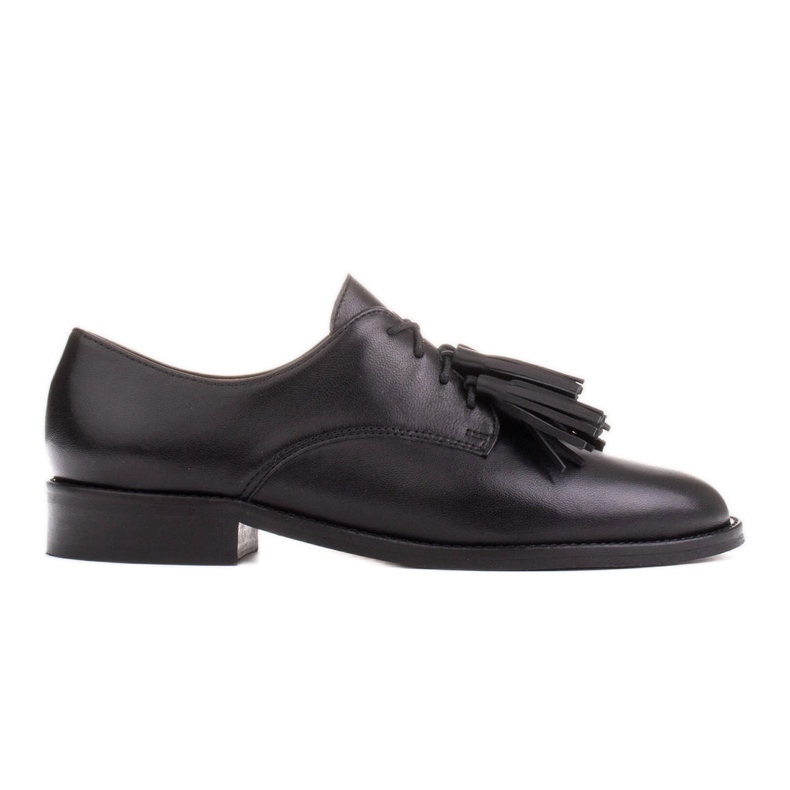 Marco Shoes Cipele na vezanje s resama crno