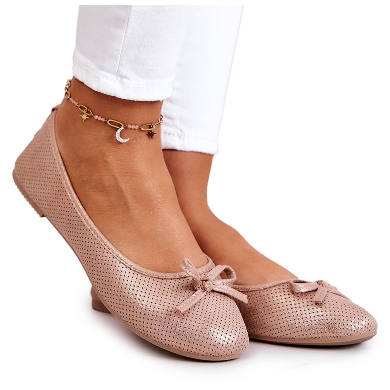 Ženske klasične balerinke profilirani uložak Pink Fimme ružičasta