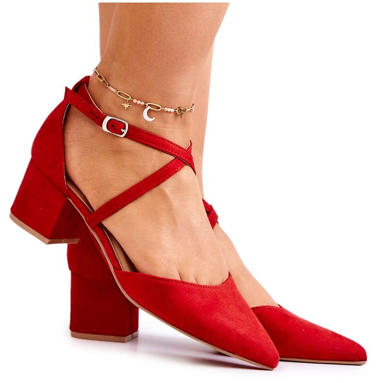 PS1 Suede pumpe na šanku u Shelley's Red Spitz crvena