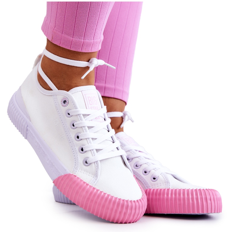 Material Tenisice Big Star JJ274111 Bijele tenisice bijela