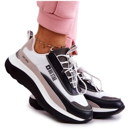 Sportske cipele Tenisice Big Star JJ274998 Bijelo-crne bež bijela crna siva