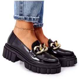 Ženske natikače Kožne natikače crne Laura Messi 2339 crno