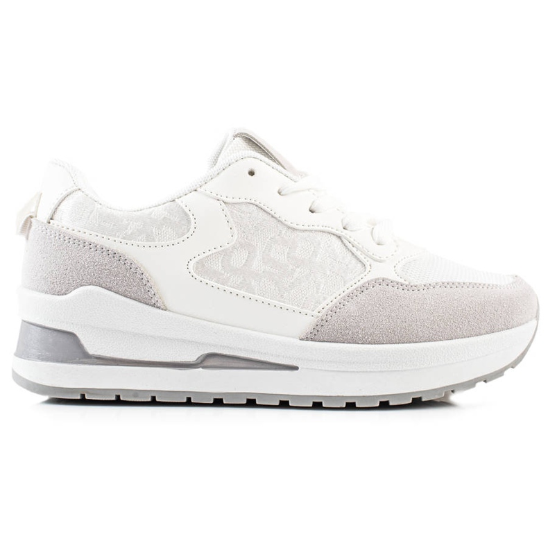 TRENDI Elegantne tenisice na platformi bijela