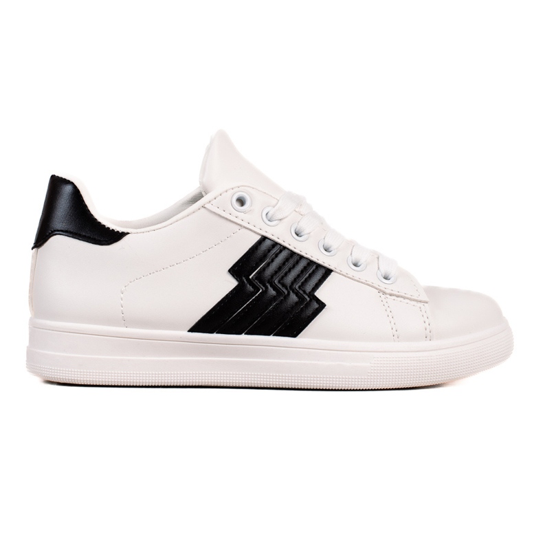 TRENDI Tenisice s crnim umetkom bijela