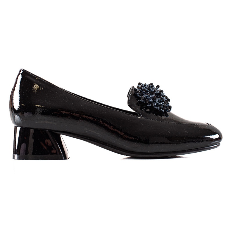 Cipele na visoku petu VINCEZA crno