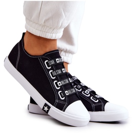 Ženske tenisice s manžetama Big Star HH274098 crne crna