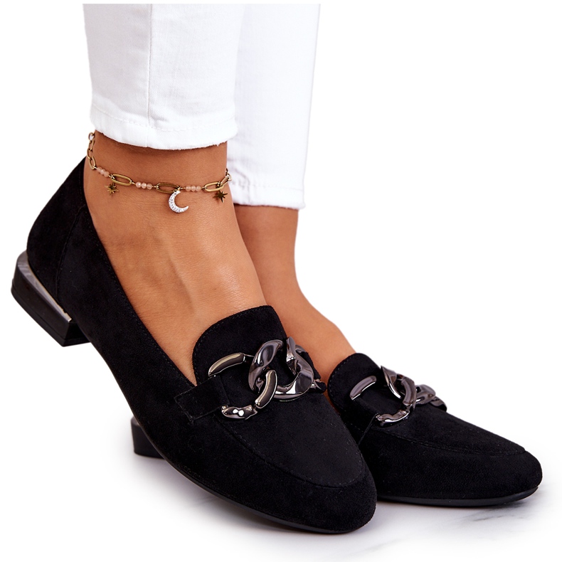 Suede mokasinke Sergio Leone MK739 crne crno