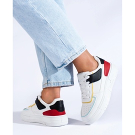 Tenisice na platformi bijela