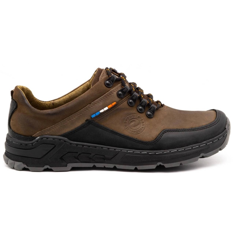 Olivier Muške kožne treking cipele 292GT smeđe smeđa