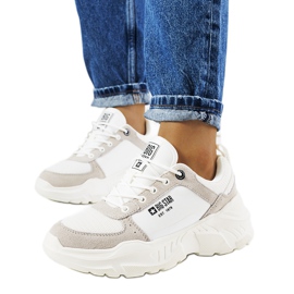 Bijele tenisice Big Star JJ274288 bijela siva