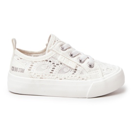 Ažur tenisice Big Star JJ374134 Bijele bijela