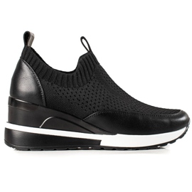 Tekstilne tenisice na VINCEZA klin crna