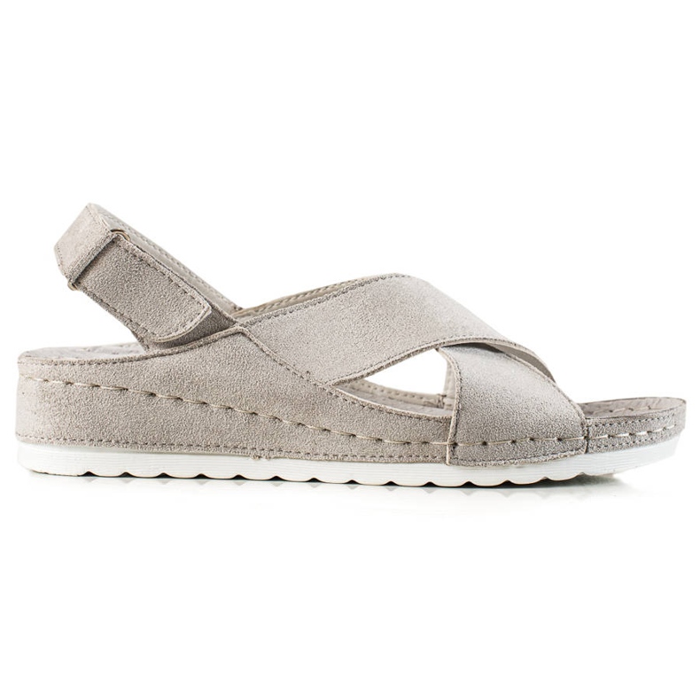 Antilop sandale s čičak trakom VINCEZA siva