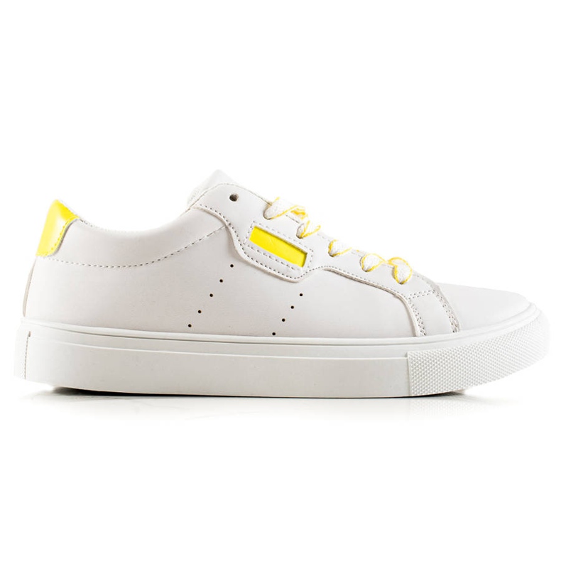 TRENDI Bijele sportske cipele s eko kožom bijela