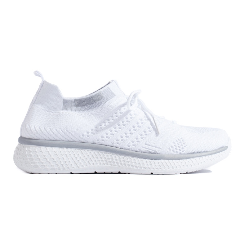 Sportske cipele na vezanje bijela