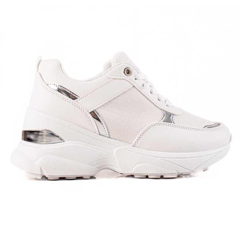 Diamantique Elegantne tenisice na platformi bijela