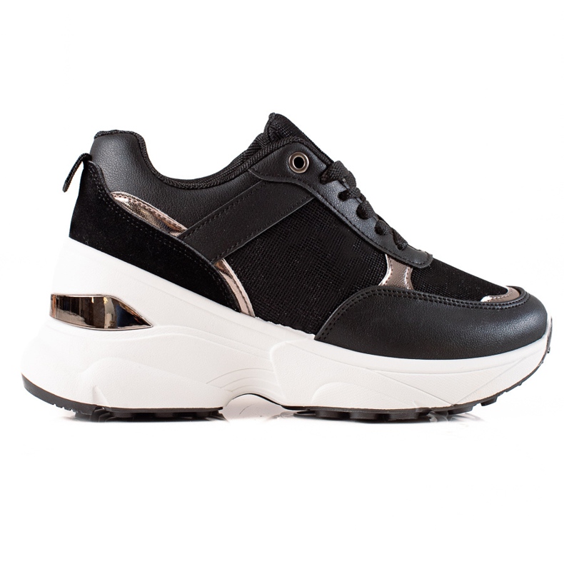 Diamantique Elegantne tenisice na platformi crno