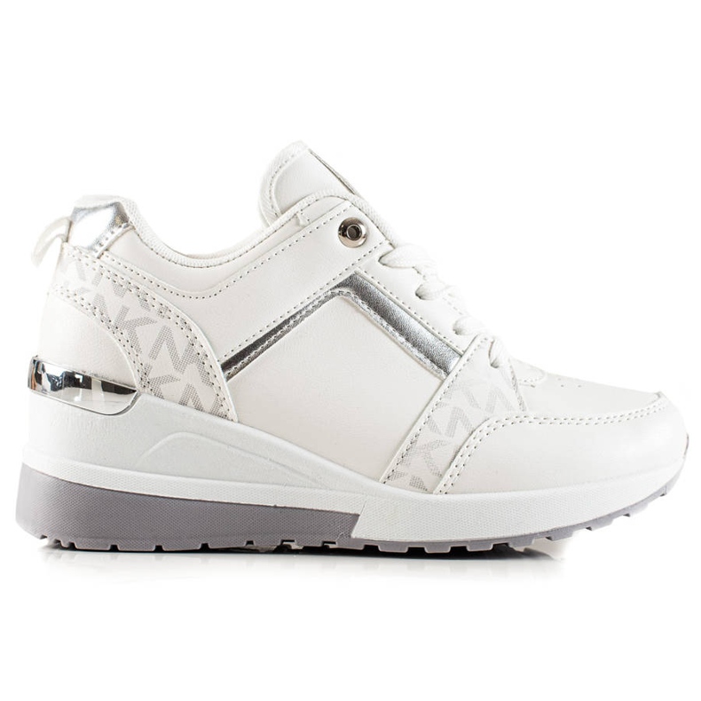 TRENDI Moderne tenisice na klin bijela