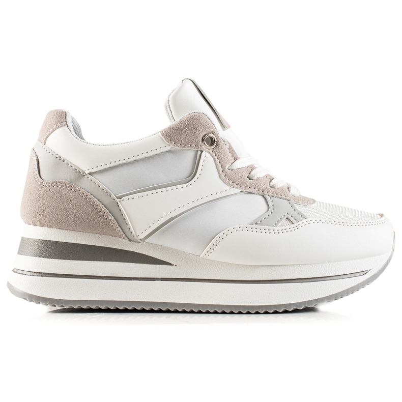 TRENDI Grey se šulja na platformu bijela siva