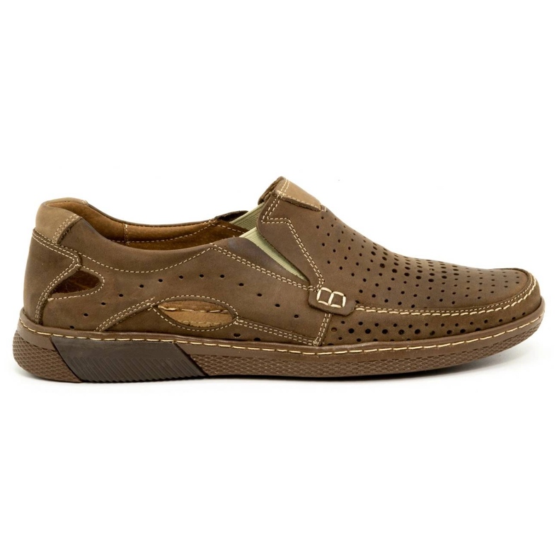 Olivier Kožne muške cipele 937MP smeđe smeđa