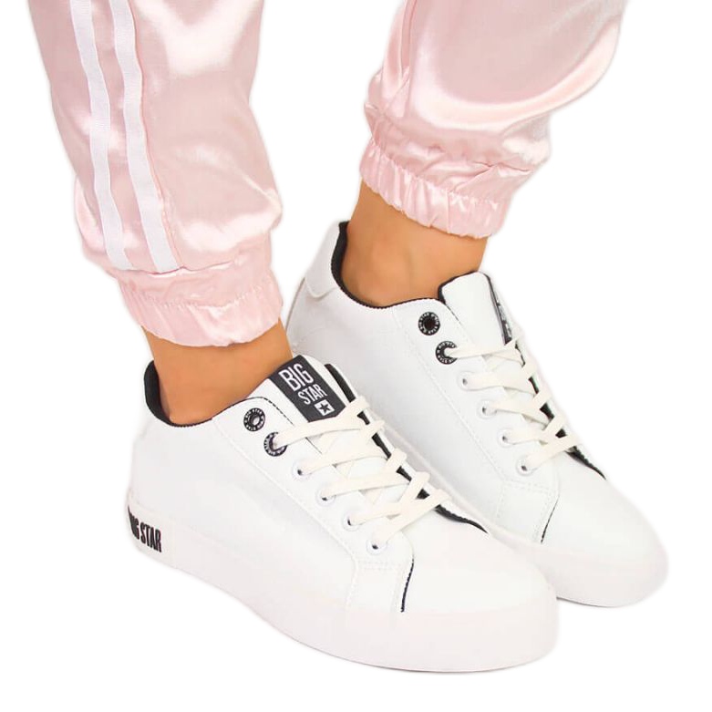 Niske tenisice od eko kože Big Star W II274031 bijele bijela