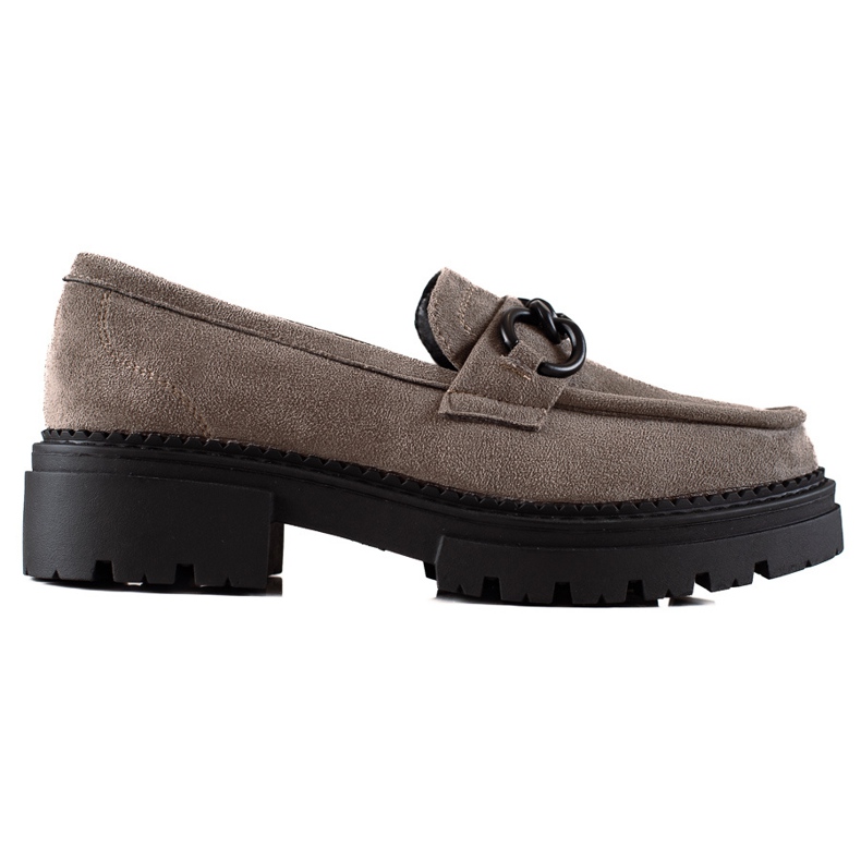 Modne loaferice na platformi LA.FI siva