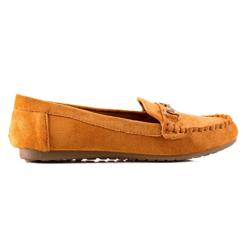 TRENDI Udobne natikače s ukrasom smeđa