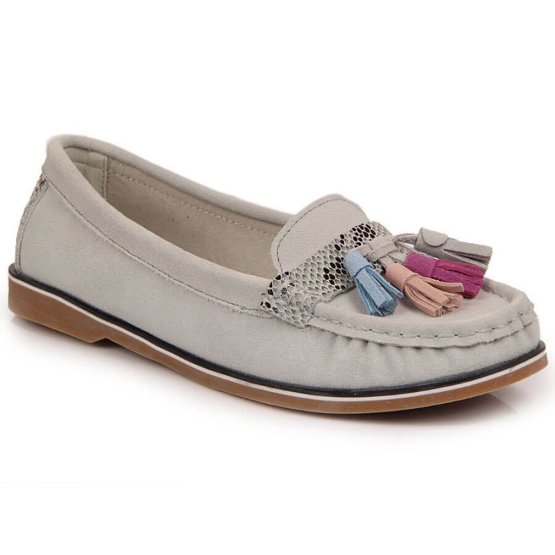 Evento Sive mokasine s resama Jezzi W JEZ328B siva