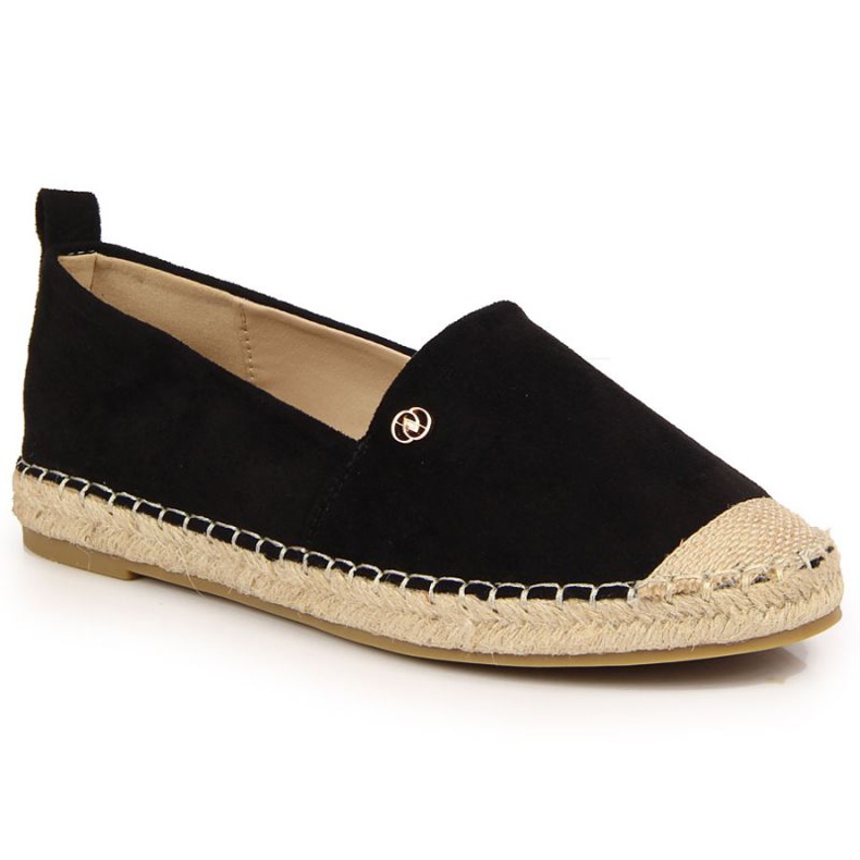 Espadrile slip na eVento W EVE345A crne crno