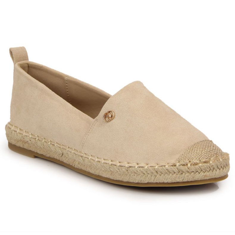 Espadrile slip na eVento W EVE345B bež
