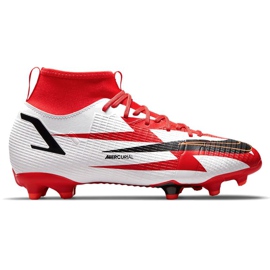 Nike nogometne cipele Superfly 8 Academy CR7 Mg Jr DB2672-600 narančaste i crvene