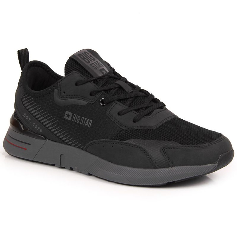 Crne ležerne sportske cipele Big Star M JJ174292 crno
