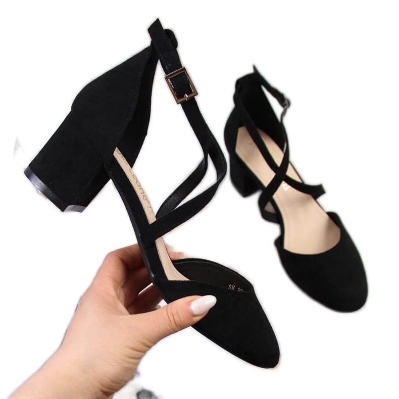 Sandale s naramenicama Sergio Leone W SK365A crne crno