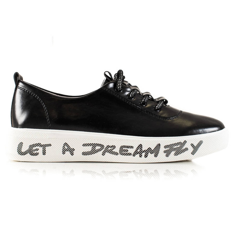 Goodin Tenisice s modnom eko ​​kožom crno