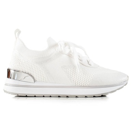 TRENDI Bijele sportske cipele sa sjajem bijela