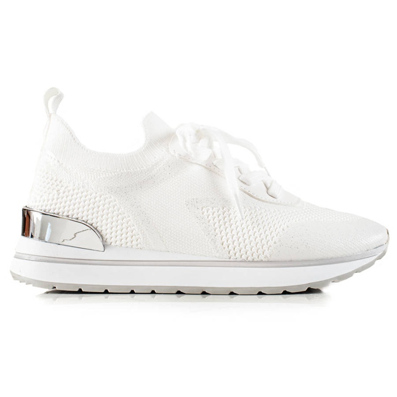 TRENDI Bijele sportske cipele sa sjajem bijela