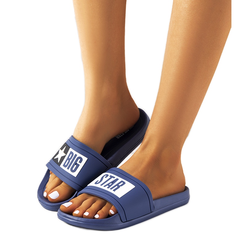 Ženske tamnoplave Big Star DD274A265 papuče plava