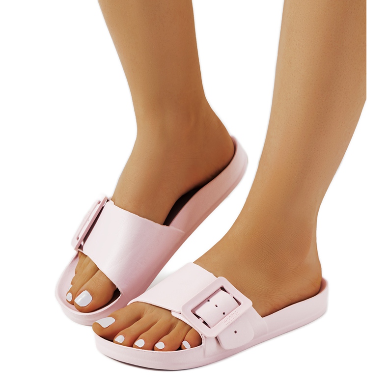 Ružičaste papuče Big Star FF274A387 ružičasta