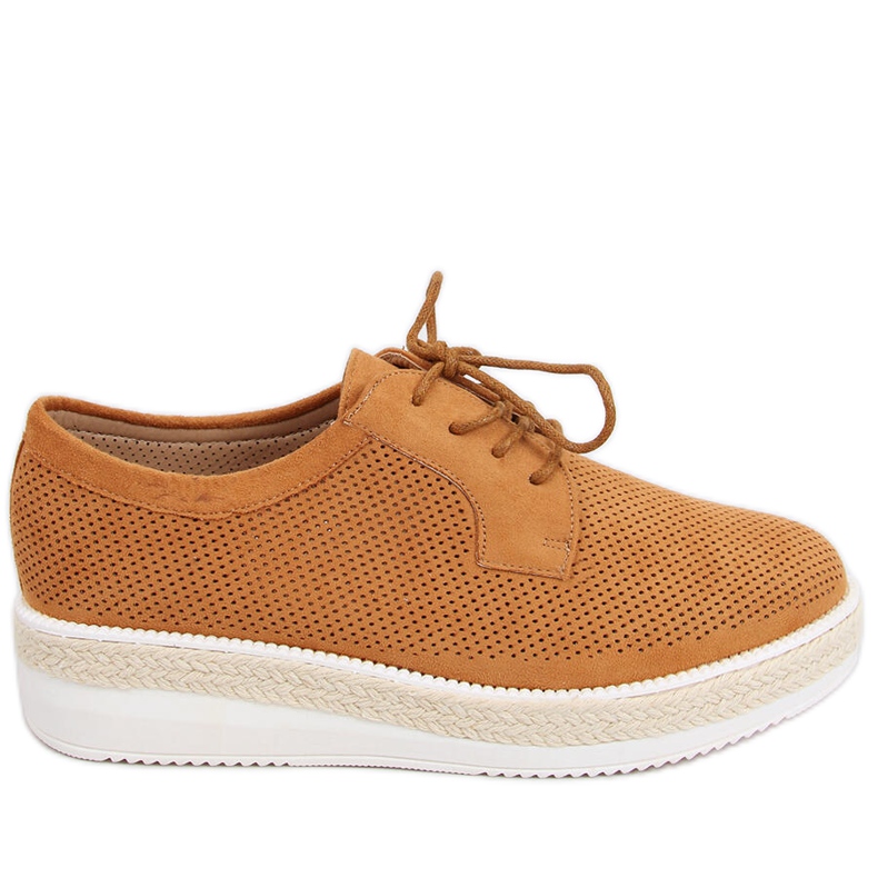 Espadrile na vezanje Guermo Camel smeđa