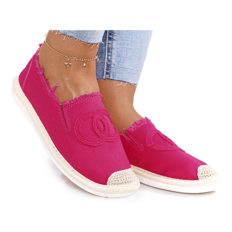 PS1 Klasične ženske espadrile Fuchsia Flaure ružičasta