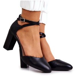 Pumpe s kopčom Sergio Leone SK851 crne crna